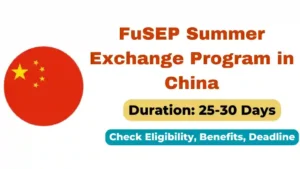 FuSEP Summer Exchange Program 2025 in China